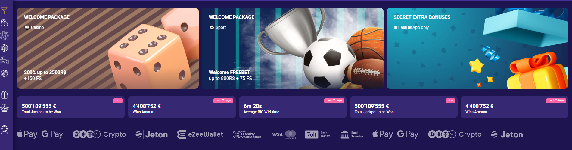 Beschikbaar Lalabet games overzicht